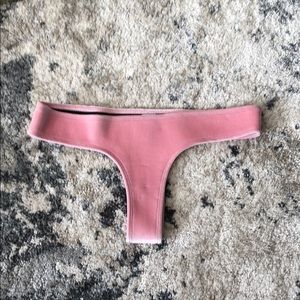 Hoaka Swim Neoprene Pink Velvet Thong Bottoms